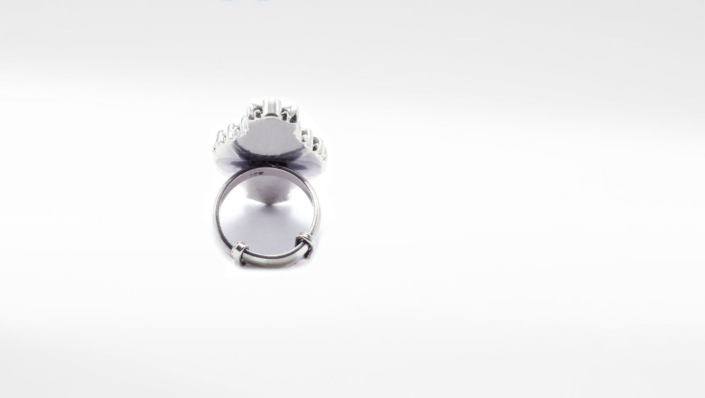 Vividh- Silver Olivia Ring