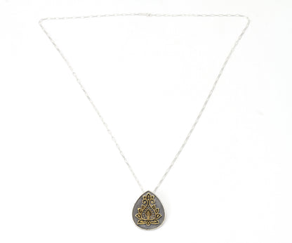 Anantaya - Silver Handcrafted Pendant with Chain-Pendant-Sangeeta Boochra