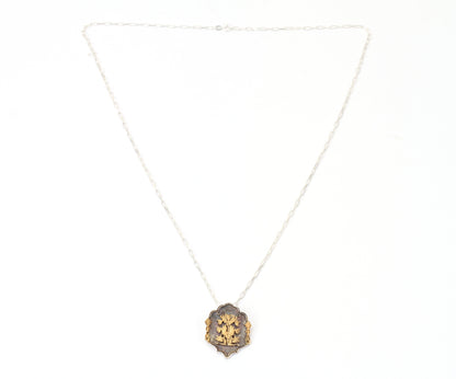 Anantaya - Silver Handcrafted Pendant with Chain-Pendant-Sangeeta Boochra