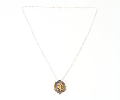 Anantaya - Silver Handcrafted Pendant with Chain-Pendant-Sangeeta Boochra