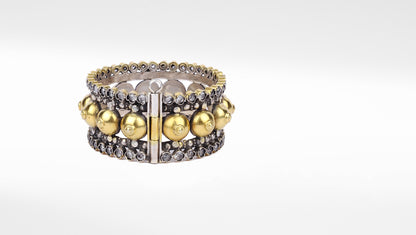 Sangeeta Boochra X Payal Singhal Samira Silver Openable Bangle