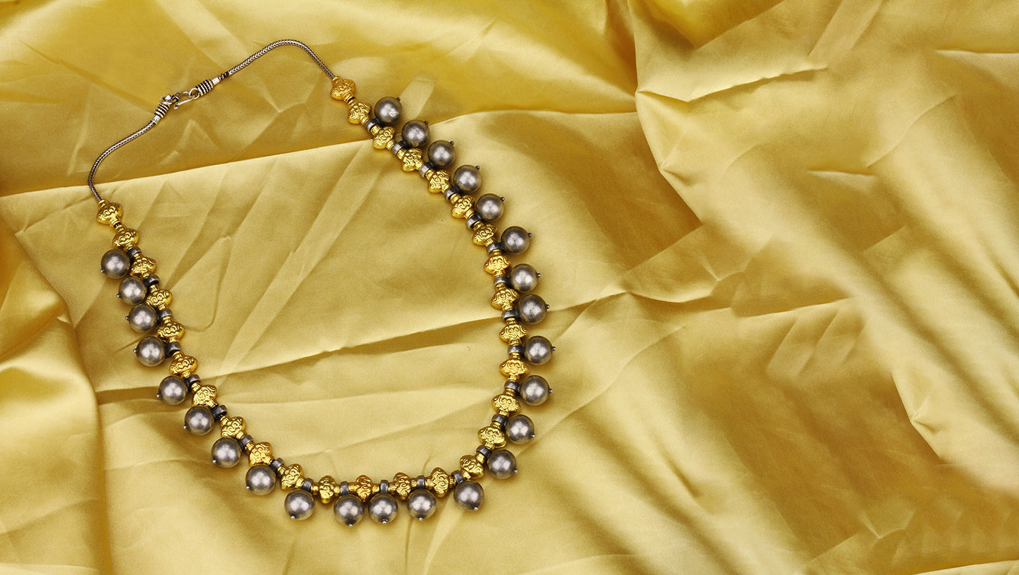 Sangeeta Boochra X Payal Singhal  Adena Silver Necklace