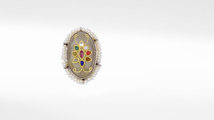 Sangeeta Boochra X Payal Singhal  Amara Silver Ring with Quartz Stone