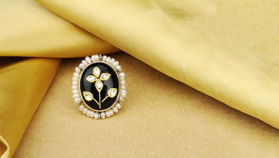 Sangeeta Boochra X Payal Singhal  Maryam Silver Ring with Pearls