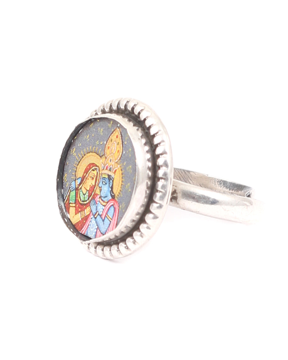 Sangeeta Boochra Tribal Silver Adjustable Ring-Ring-Sangeeta Boochra