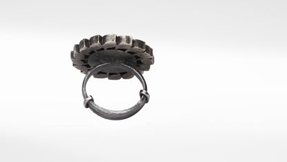 Sangeeta Boochra Silver Floral Ring