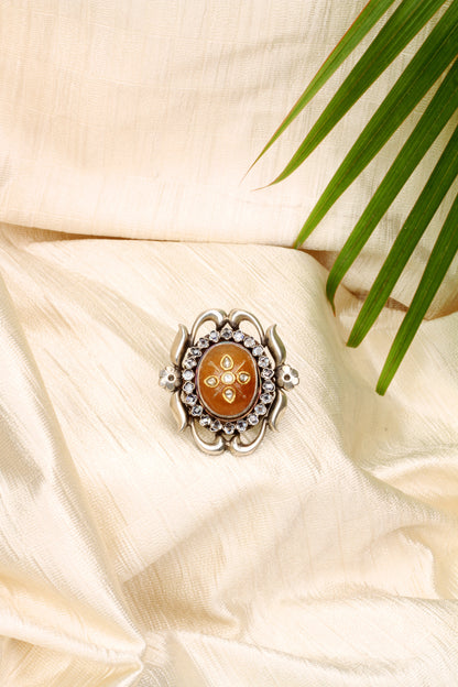 Sangeeta Boochra Silver Motifs Ring-Ring-Sangeeta Boochra