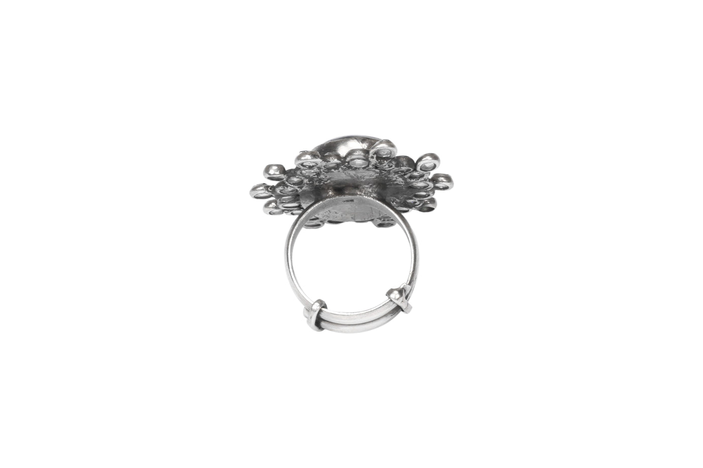Sangeeta Boochra Silver Oxidised Adjustable Ring-Ring-Sangeeta Boochra