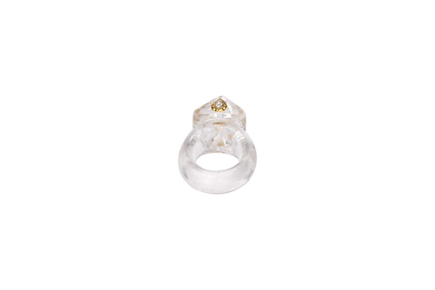 Sangeeta Boochra Gemstone Traditional Ring with Gold Plated Inlay-Ring-Sangeeta Boochra